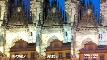 detail nocni fotografie test pixel 2 vs apple iphone X