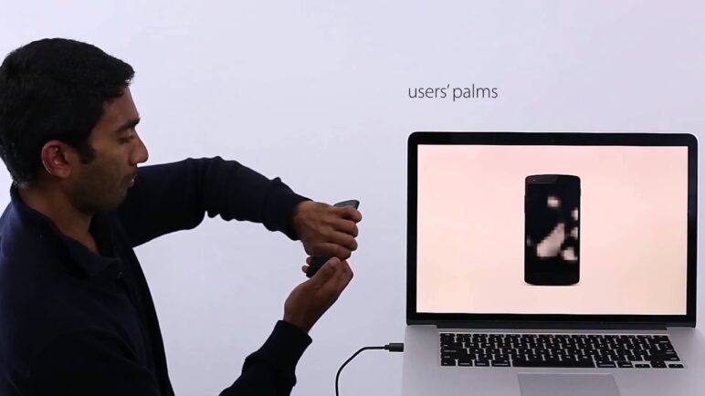 Bodyprint: Biometric Authentication on Smartphones using the Touchscreen as a Scanner