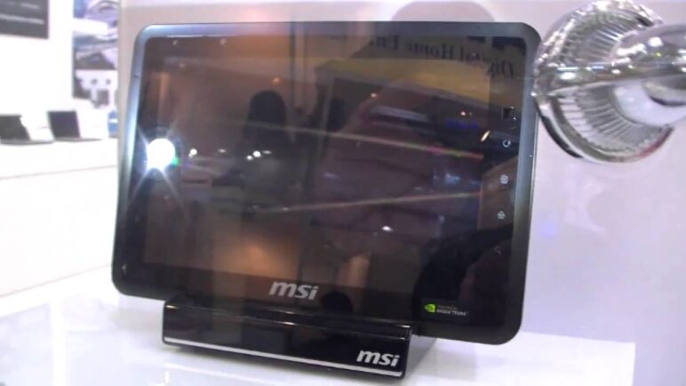 MSI WindPad 100A Android Honeycomb Tablet First View DE
