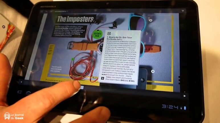 Preview Wired on Android Honeycomb tablet