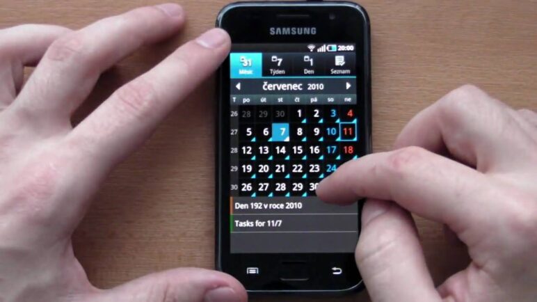 Samsung Galaxy S - Prostředí telefonu
