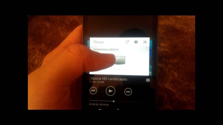 Sony Xperia Z1 - představení funkce Throw