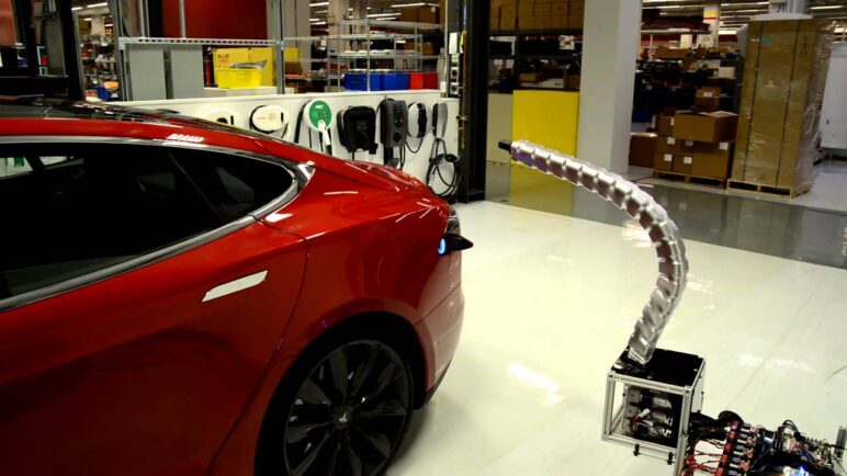 Tesla Charging Snake