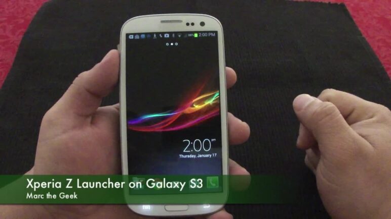 Xperia Z Launcher on Galaxy S3