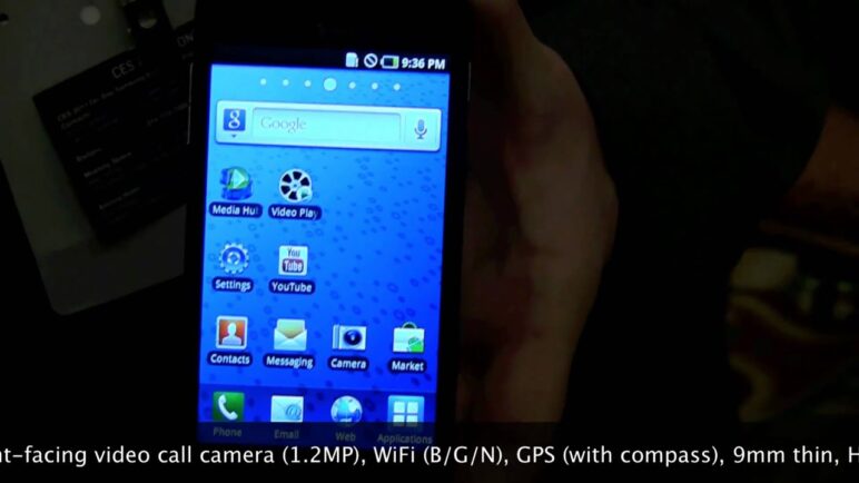 Hands-on the AT&T Samsung Infuse 4G Android phone from CES 2011